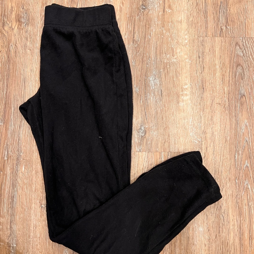 Black fleece pants